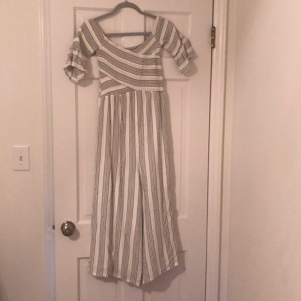 Ali and jay Off the shoulder jumpsuit